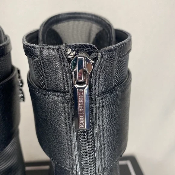 NIB Karl Lagerfeld Paris Blayze Lug Sole Booties size 8.5 - Picture 6 of 7